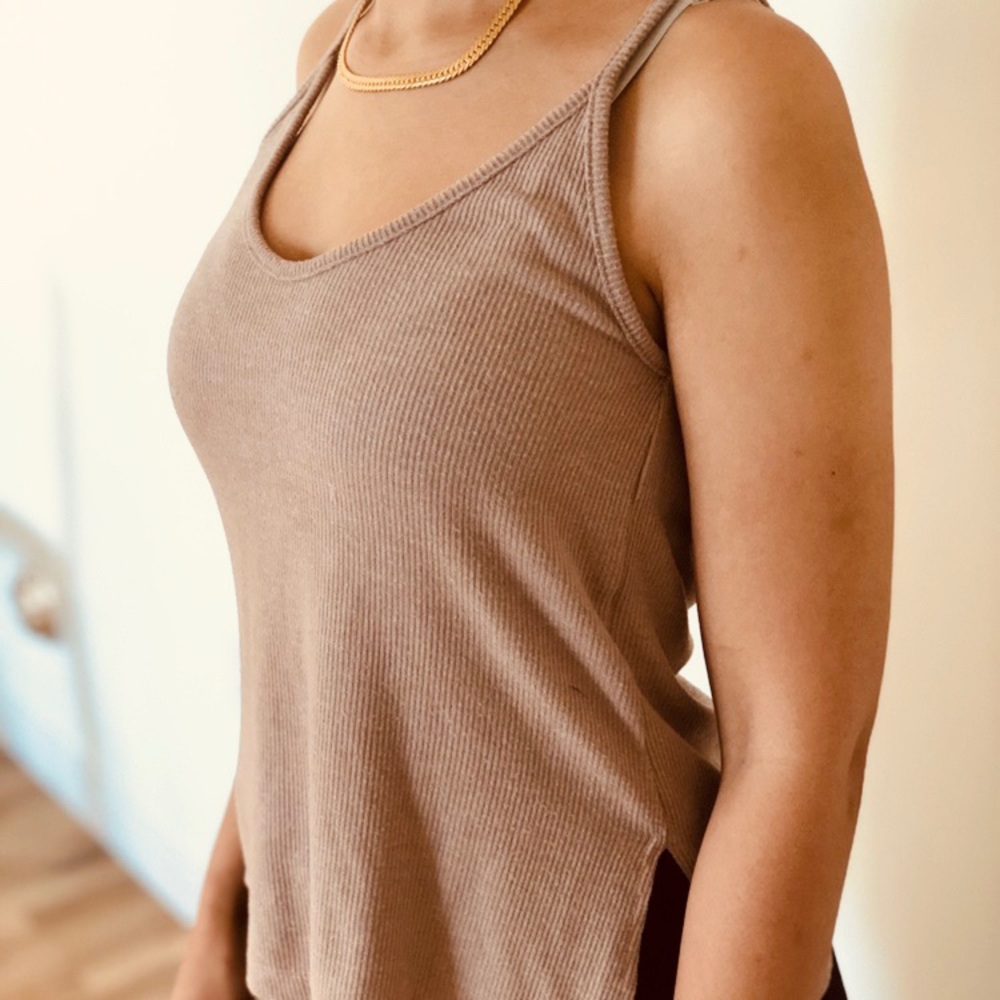 Brandy Melville Dusty Pink Knit Tank